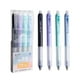 thumbnail image 2 of Bolígrafo de tinta de gel borrable Recambios de 0,5 mm clic Azul cristal retráctil negro 40 ml Activado por calor Fácil corrección Escritura suave para el trabajo escolar Oficina Paquete de 4, 2 of 7