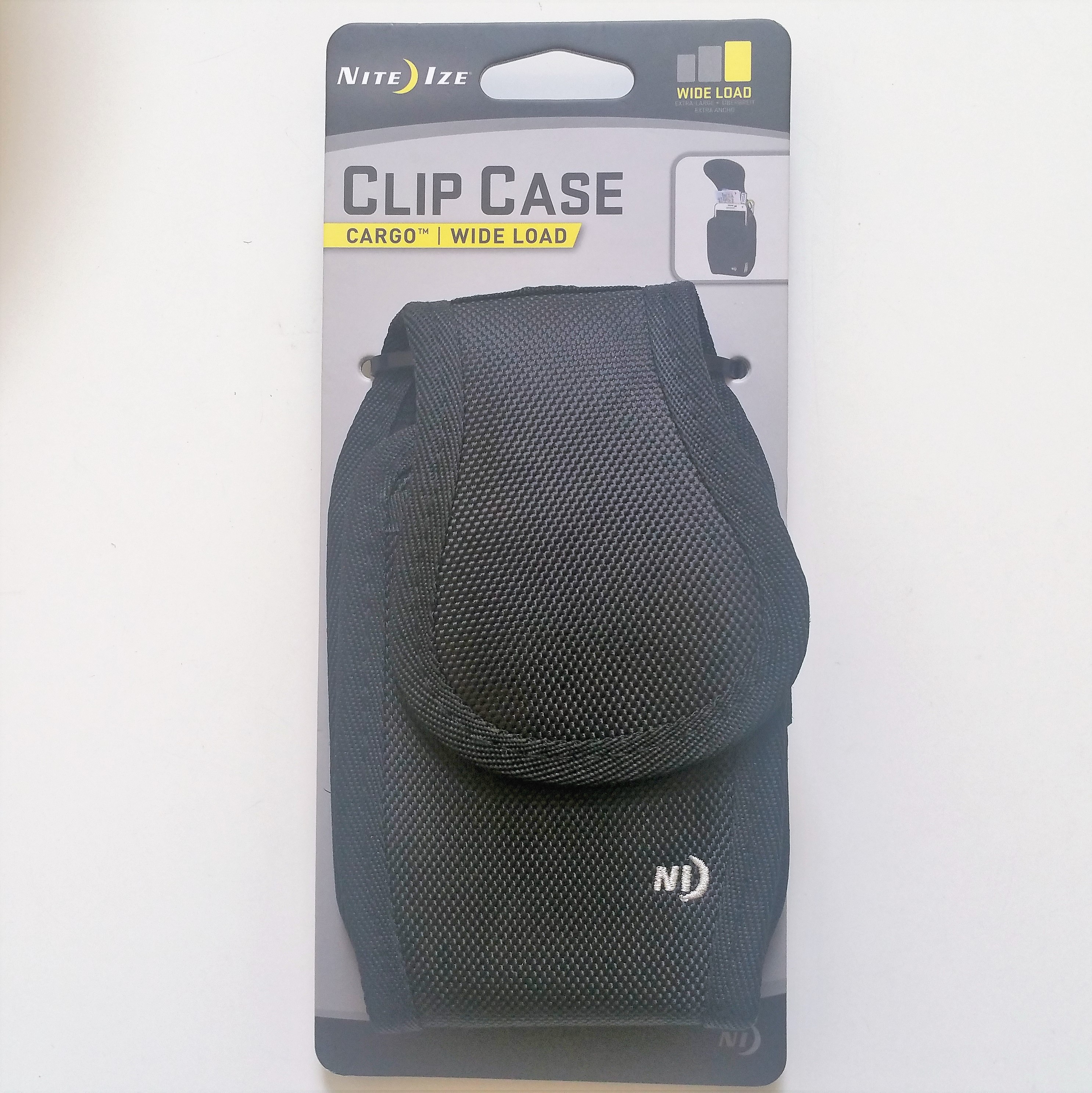 Nite Ize Clip Case Cargo Cell Phone Holder W' Holster Belt Clip Wideload Black