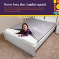 thumbnail image 3 of Special Supplies Compression Sheet for Kids – Breathable, Cool & Stretchy Alternative to Weighted Blankets – Sensory Blanket for Calming Sleep Grey (Twin), 3 of 10