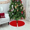 thumbnail image 4 of JLFNYA Christmas Tree Skirts Clearance,Solid Color Contrast Macrame Christmas Tree Skirt Christmas Tree Ornaments Christmas Tree Apron Size 35.4 Inches, 4 of 4