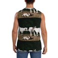 thumbnail image 4 of Easygdp Cute Goat Baby Men's Breathable Tank Tops Sleeveless Sporty T Shirts for Basketball, Mountaineering, Bodybuilding -Small, 4 of 8