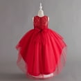 thumbnail image 5 of Kid Girls Dresses Girls Formal Dress Red Dress Girls Birthday Dresses For Girls Girls Dresses Size 6-7 Years, 5 of 8