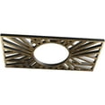 thumbnail image 2 of 18"W x 9"H x 6 5/8"ID x 1/2"P Hoover Architectural Grade PVC Pierced Ceiling Medallion, Antiqued Brass, 2 of 10