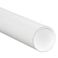 thumbnail image 2 of Mailing Shipping Tubes with Caps 4 x 12 Inches, White, Pack of 15, 2 of 2