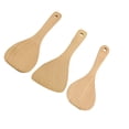 thumbnail image 4 of 3 Pcs Original Unpainted 3 Shapes Wooden Spades Set Practical Kitchen Utensil Cooking Tools for Restaurant Hotel Home, 4 of 7