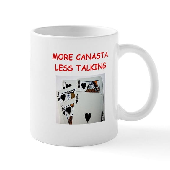 CafePress - Canasta Mug - 11 oz Ceramic Mug - Novelty Coffee Tea Cup
