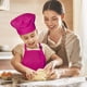thumbnail image 4 of 1 Juego de delantal infantil con delantal y gorro. Delantal infantil, gorro de cocinero para dibujar en repostería., 4 of 5