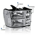 thumbnail image 3 of Spec-D Tuning Headlights for 2007-2013 GMC Sierra Pickup Head Light Assembly Left + Right Pair, 3 of 7
