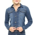 thumbnail image 4 of Notus Fashion Women’s Premium Button-Down Denim Jacket - Elegant Comfort Soft, Stylish, and Versatile Long Sleeve Jean Jacket Light Blue XL, 4 of 7