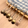 thumbnail image 6 of Spoon Coffee Spoon Set Vintage Table Spoon Antique Tea Spoons Coffee Royal Style Metal Carved k Tablespoons 6 Pcs/Set 20%, 6 of 6