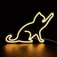 thumbnail image 2 of Cat LED Neon Sign Neon Light USB Powered Night Light, 3D Wall Art Decor Neon Signs for Bedroom Living Room Decor lamp Holiday Gift for Children Kids Girls (Warm White), 2 of 3