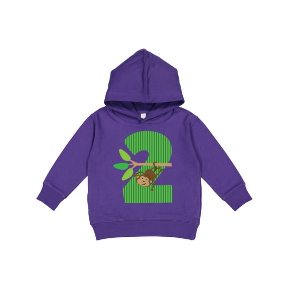 Inktastic 2nd Birthday Jungle Monkey Childs Toddler Hoodie