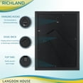 thumbnail image 3 of Langdon House 5x7 Black Picture Frames, Modern Contemporary Style, 6 Pack, Richland Collection (US Company), 3 of 7