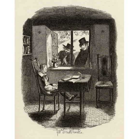 Posterazzi DPI1860276 Monks & the Jew. From the Book the Adventures of Oliver Twist by Charles Poster Print, 13 x 16
