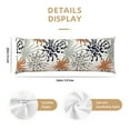 thumbnail image 3 of Disketp Tropical Leaves Print Body Pillow Cover - Super Soft 20x54 Body Pillow Case,Long Side Hidden Zipper, 3 of 8