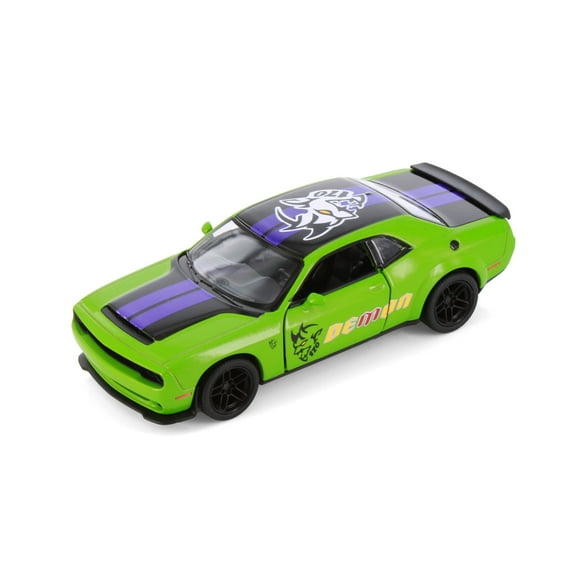 2023 Dodge Challenger SRT Demon 170 Livery Edition, Green - Kinsmart 5461DF - 1/40 Scale Diecast Model Car