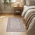 thumbnail image 3 of ODIKA Accessories Farmhouse Plaid Border Dusty Botanical Pink Vanity Pet Friendly & Kids Safe Bedside for Bedroom, Nursery, RV, 3 of 7
