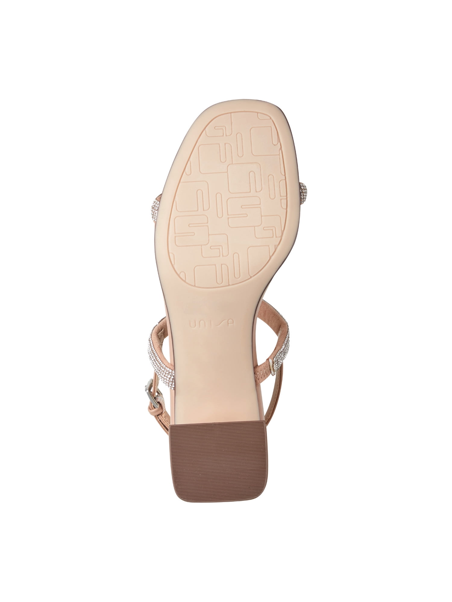 Unisa Women's Vencie Bling Strappy Block Heel