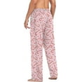 thumbnail image 6 of PISONIC Funny Pajama Pants for Men, Lounge Pants Super Soft Men Pajama Bottoms with Pockets Drawstring, Pink Candy Cane, 6 of 6