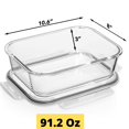thumbnail image 6 of Razab 92oz Large Glass Food Storage Containers with Lids Airtight - Leakproof & Bpa-free Glass Meal Prep Containers Reusable for Freezer & Microwave, 6 of 7