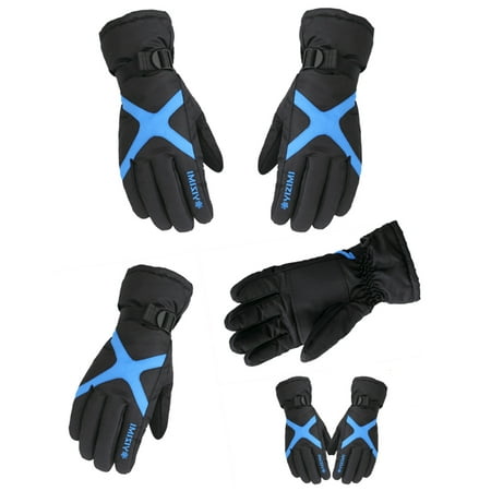Ski Gloves Men And Women Winter Plus Velvet Thickened Warm Motorcycle Waterproof Non-Slip Bicycle Electric Cotton