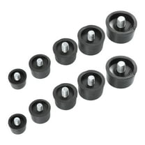 Soimiss Small Rubber Mallet Mallet Hammer Replacement Rubber Black 10pcs