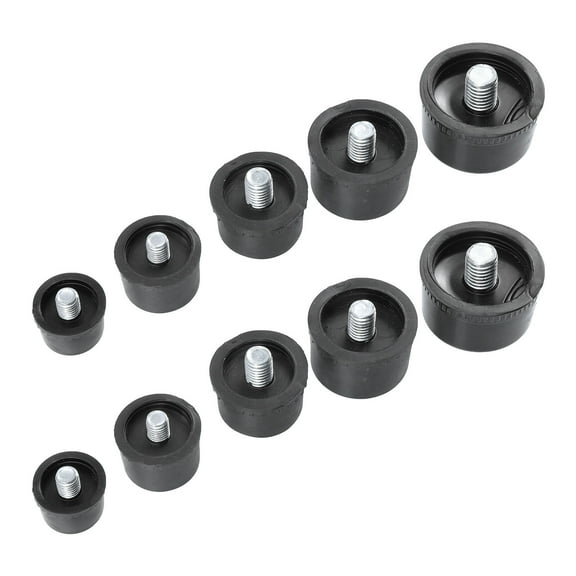 Soimiss Small Rubber Mallet Mallet Hammer Replacement Rubber Black 10pcs
