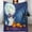 Flannel Blanket Cute Halloween Ghosts Pumpkinsturtlesblanket 30"x40" 1, variant on GXFC Halloween Witch Cats blanket, comfortable and soft, warm casual blanket, printed design, winter sofa dormitory home decoration, must-have travel product. Size is 50x60 inches.