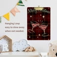 thumbnail image 5 of FMSHPON Christmas Xmas Buffalo Plaid Cheer Clipboard Hardboard Wood Nursing Clip Board and Pull for Standard A4 Letter 13x9 inches, 5 of 5