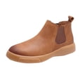 thumbnail image 2 of LSLJS Men's Ankle Boots, Men's All Match Spring And Mid Tube Solid Color Wear Flat, 2 of 5