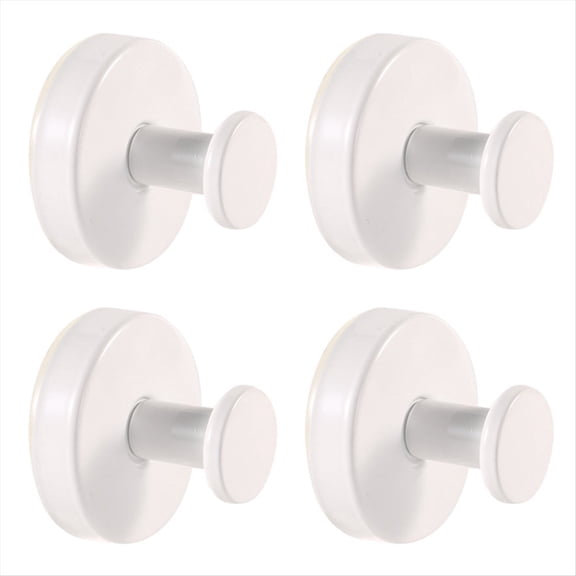 Stainless Steel Suction Cup Clothes Hook Kitchen Bathroom Towel Hook Punch-Free Bathroom Seamless Suction Cup White