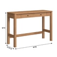 thumbnail image 6 of Penelope Modern Desk with Drawer Storage, English Oak, 6 of 9