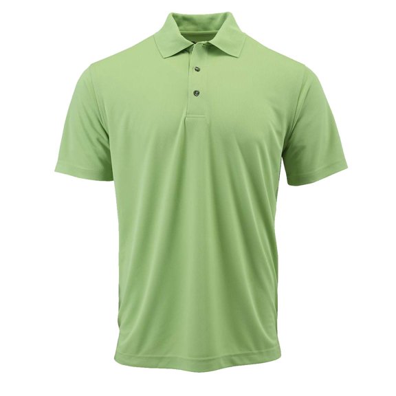 Paragon - Saratoga Performance Mini Mesh Polo - 100 - Kiwi - Size: XL