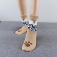 thumbnail image 2 of Calcetines de invierno de polar coral para dormir para mujer, bonitos calcetines con dibujos de cachorros, calcetines gruesos y cálidos para el suelo, calcetines de toalla para adultos, 2 of 6