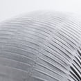 thumbnail image 4 of Home Soft Things Pleated Velvet 2 Piece Throw Pillow Cover Set - Silver - 14" x 26", 4 of 5