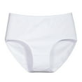 thumbnail image 2 of womens Undersated Cotton Full Coverage Brief Panty White M, 2 of 3