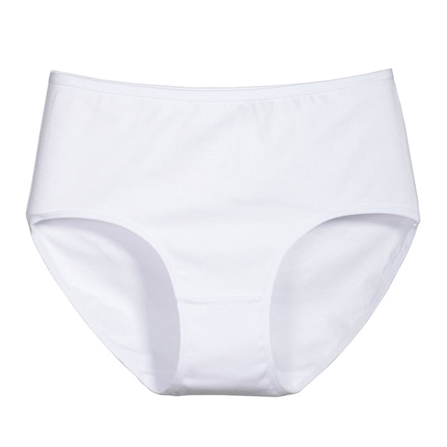 Tummy Control Underwear, High Rise Full Coverage Briefs for Plus Size Women, Smoothing Shapewear for Daily Comfort and Confidence. White L