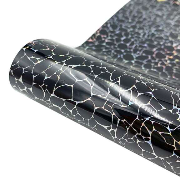 Holographic Adhesive Vinyl Sheets for Crafts,Waterproof Self-Adhesive Vinyl Rolls for DIY,Party Greeting Card,Stone Texture,Window Stickers,Craft Supplies,Decorative Vinyl,B,1PC