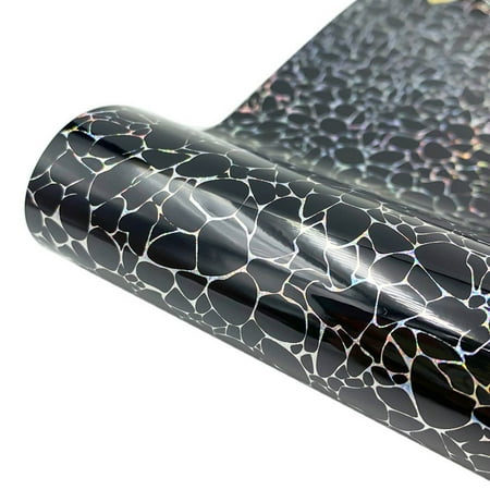 SMKE Permanent Self-Adhesive Vinyl Sheet 30x25cm Stone Texture Black Decal Cups Cars Windows Cricut Compatible Textured Craft Matte Waterproof DIY Laptop Phone