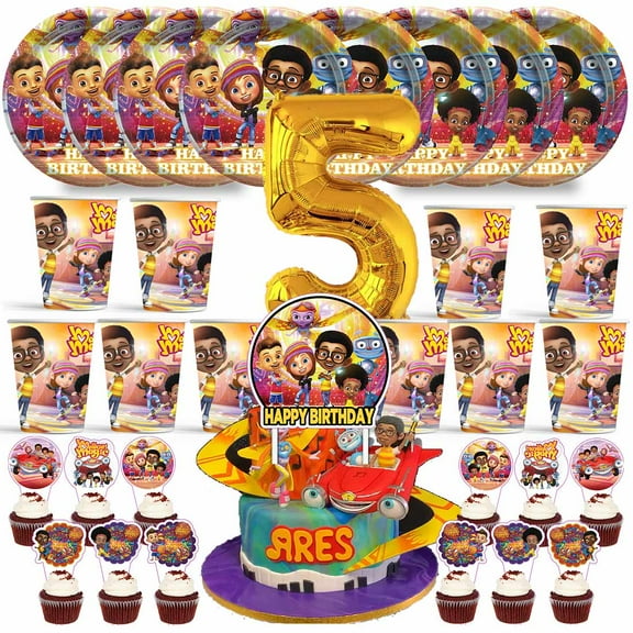 Motown Magic Birthday 5th Cups Party Supplies Plates Fans Decorations Cake Topper Decor