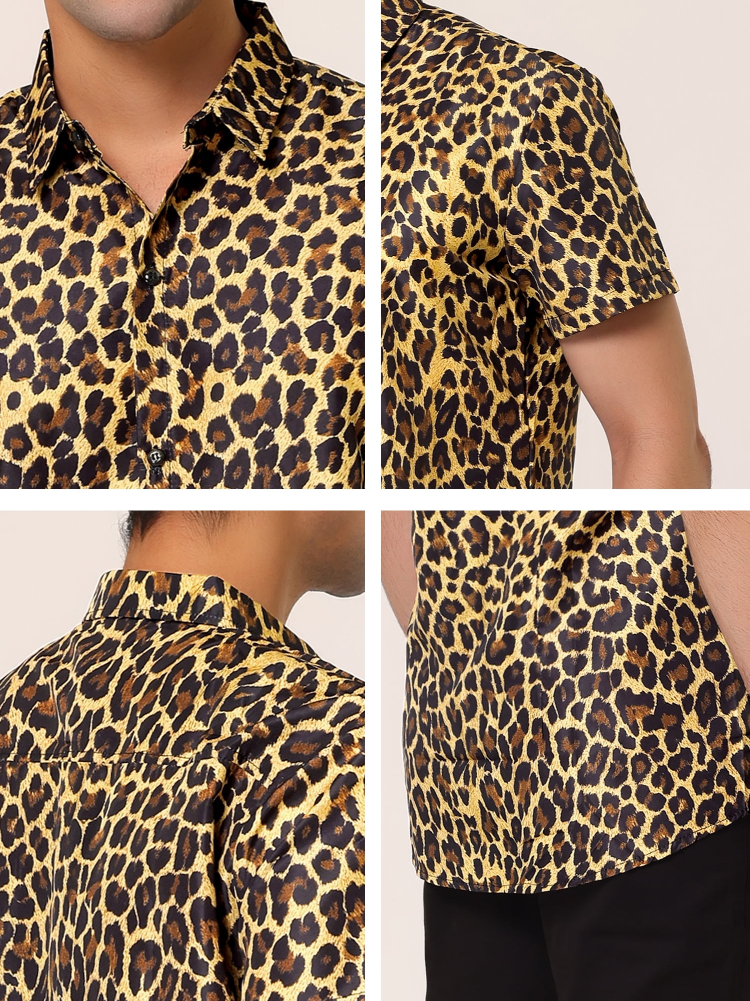 yellow cheetah print shirt