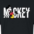 thumbnail image 3 of Disney - Mickey & Friends - Mickey Name Glitch - Juniors Cropped Cotton Blend T-Shirt, 3 of 5