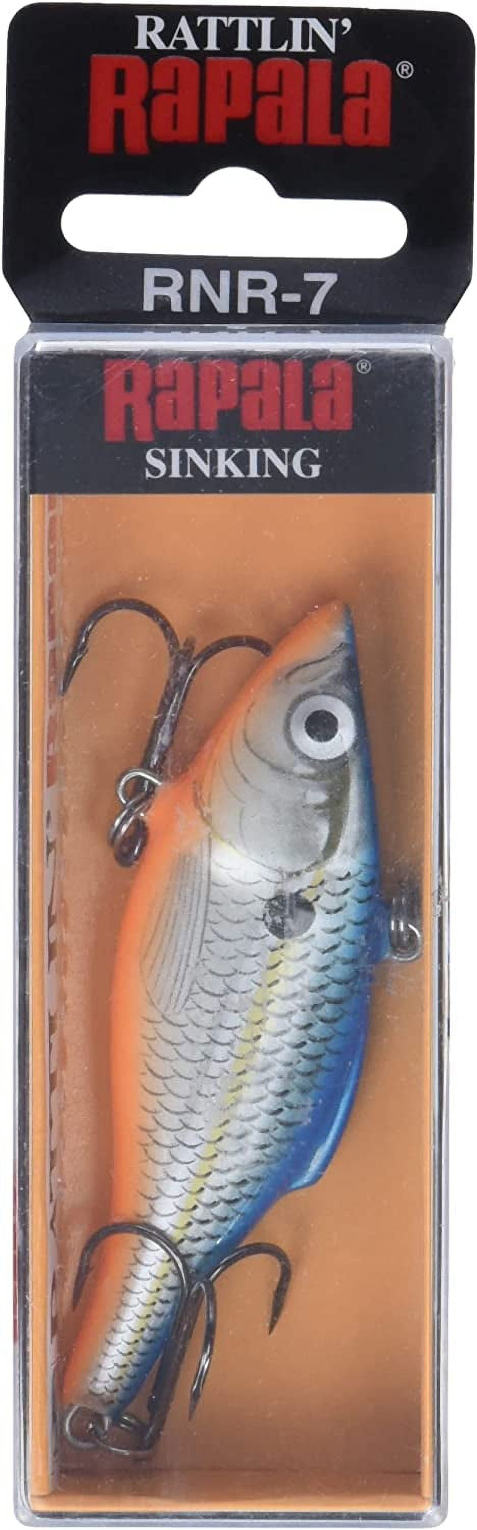 Rapala Rattlin' Rapala Lipless Crankbait, 2 3/4, 1/2 oz, Firetiger,  Sinking 