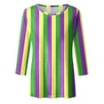 thumbnail image 5 of PMUYBHF T-Shirt Imprimé Joyeuses Fêtes Manches 3/4 Col Rond Blouse 4598 TG, 5 of 5