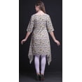 thumbnail image 2 of Bimba Hauts Imprimés Floraux Bouquet Violet & Roses pour Femmes Kurti Asymétrique Robe d'Été pour Filles TG, 2 of 6
