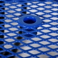 thumbnail image 3 of LiviNest Round Outdoor Picnic Table with Benches: 46" Steel Table & 4 Seats - Integrated Blue Table Set for Backyard BBQ & Family Gatherings - Portable Design with Umbrella Hole, 3 of 6