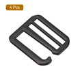 thumbnail image 3 of Uxcell 4Pack 1.5" Metal G-Hook Buckles Adjustable Flat Tri-Glide Buckles, Dark Grey, 3 of 6