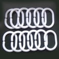 thumbnail image 4 of Paquete de 12 Cortina de ducha Hanger Hanger Bathing Accessorios de baños de anillo de plástico, 4 of 8