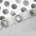 thumbnail image 4 of Manfei Circle Ciecular Pattern Black Out Curtains,Ink Polka Dot Curtains Pack of 2 (42x63 Each),White Gray Bedroom Curtains For Teens,Ultra Soft Home Decor, 4 of 6