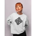 thumbnail image 2 of Celtic Cross Drawing. Sweatshirt Women -Image by Shutterstock, Female Large, 2 of 4
